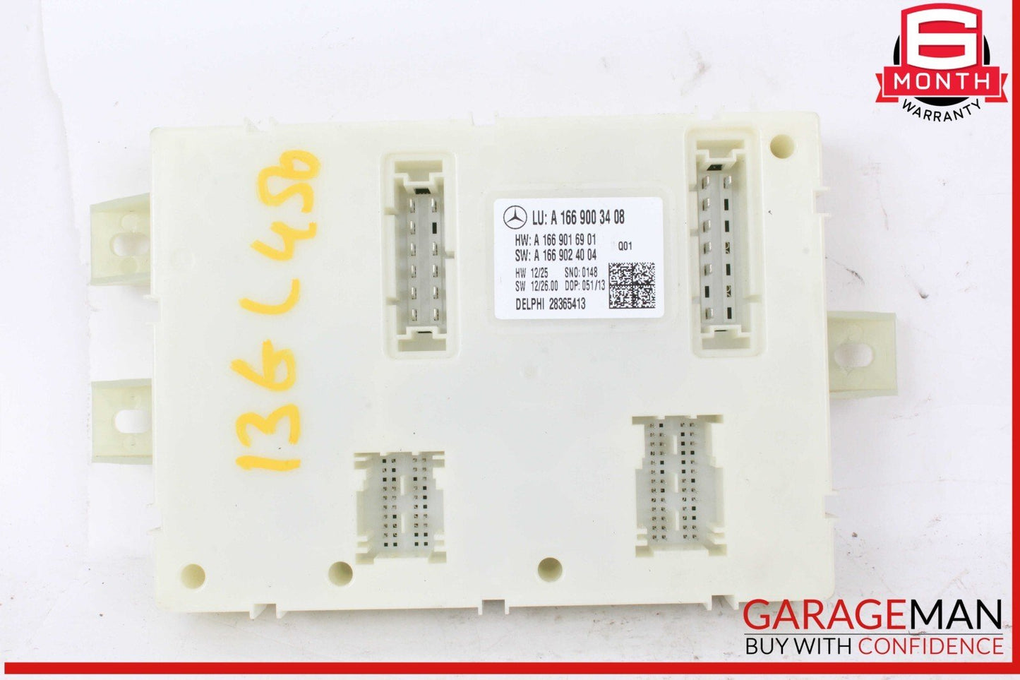 13-19 Mercedes X166 GL450 4MATIC Rear SAM Module Control Unit Signal Acquisition