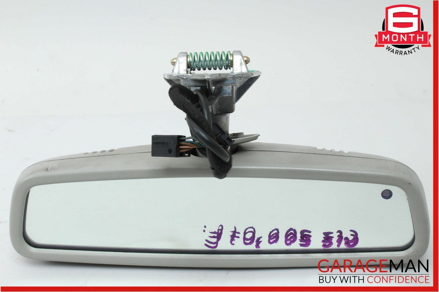 06-11 Mercedes W219 CLS500 Interior Top Upper Rear View Mirror Auto Dimming Grey