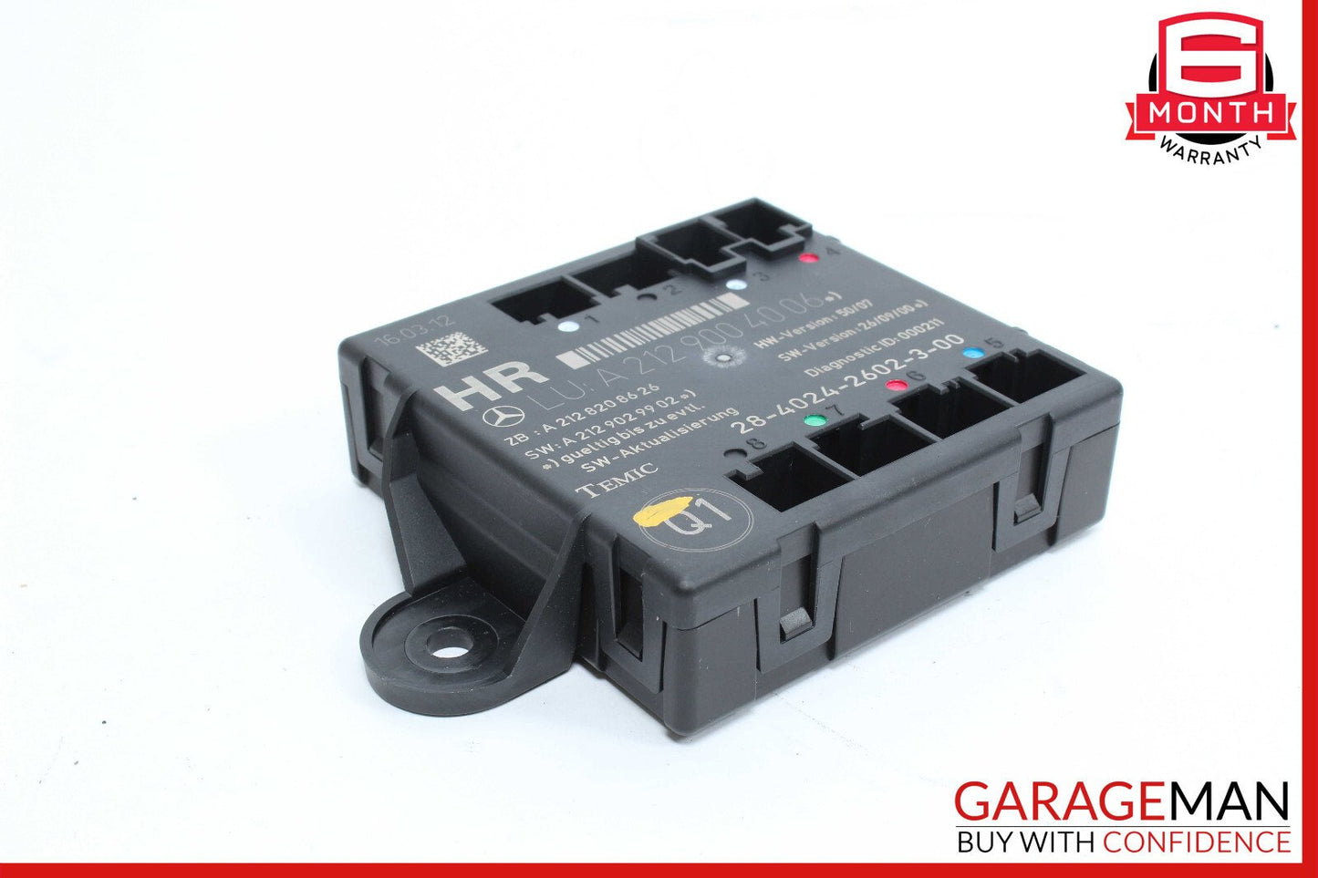 08-14 Mercedes W204 C250 C350 Rear Right Side Door Control Module 2129004006 OEM