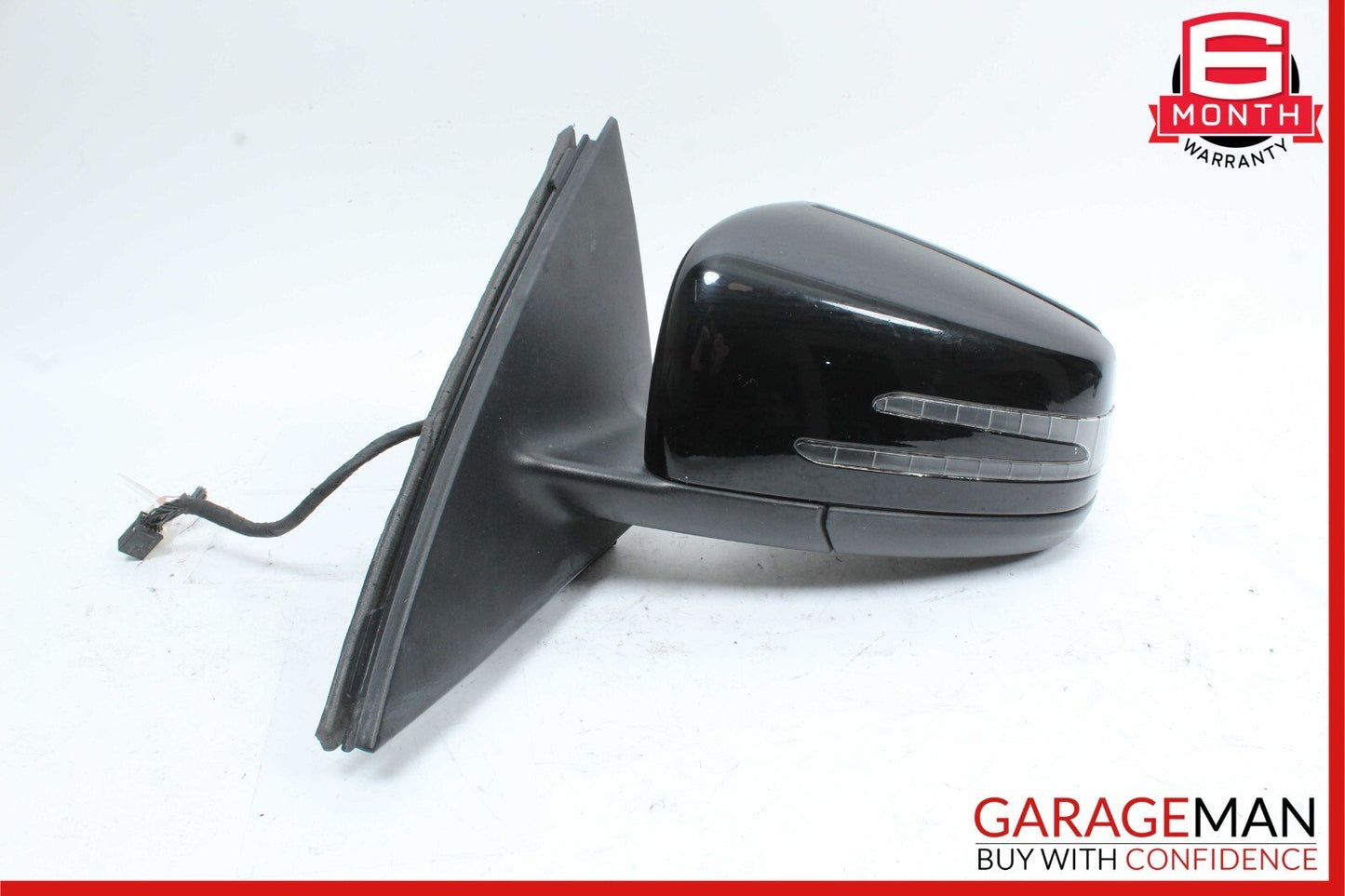 12-14 Mercedes W204 C250 C63 AMG Front Left Side Mirror Rear View Door Black