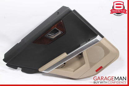 10-15 Mercedes X204 GLK350 Rear Left Interior Door Trim Panel Cover Brown
