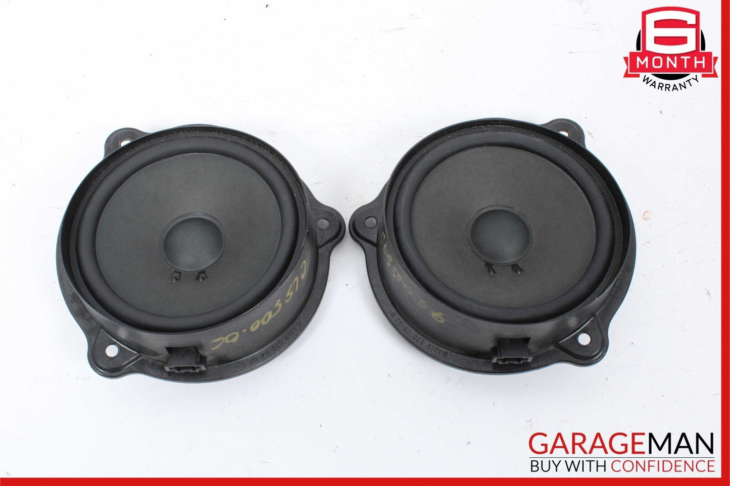 06-11 Mercedes W219 CLS500 Right & Left Side Door Sound Audio Speakers Set of 2