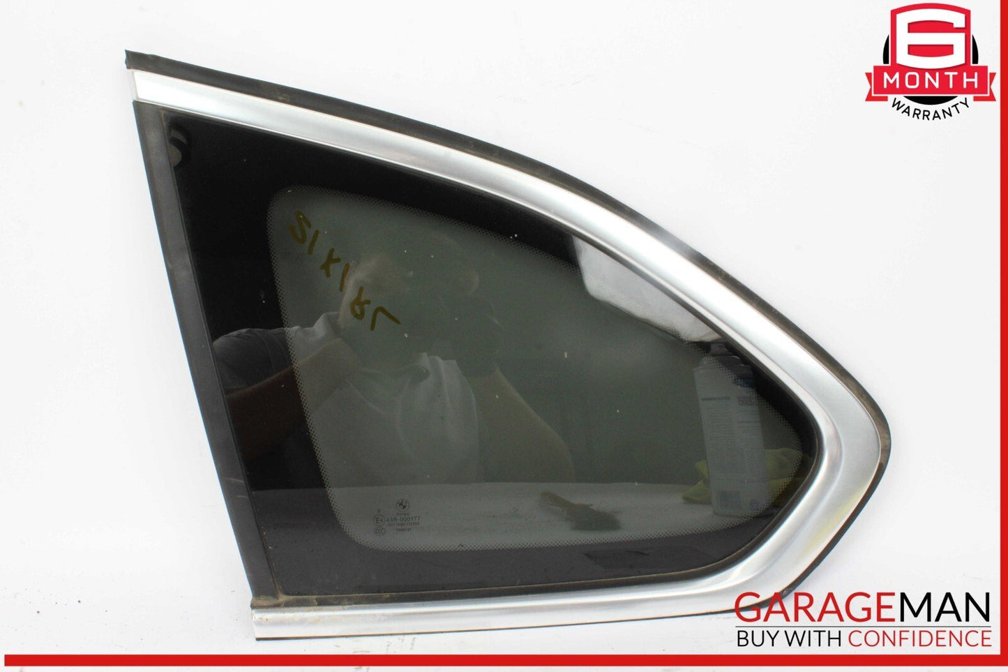 16-22 BMW X1 Rear Left Driver Side Quarter Window Glass OEM