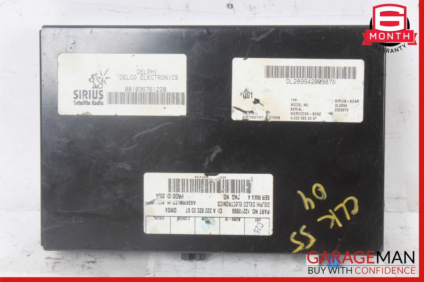03-09 Mercedes W209 CLK55 AMG SL500 Sirius Satellite Radio Receiver Module OEM