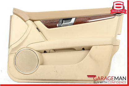 08-14 Mercedes W204 C250 C300 Front Right Side Interior Door Panel Trim Brown