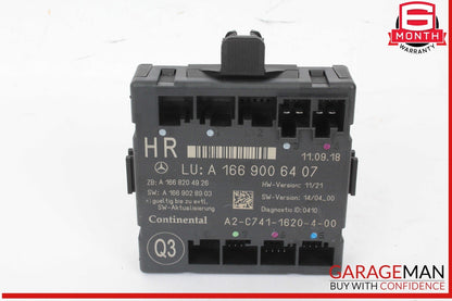 16-19 Mercedes W166 GLE400 Rear Right Passenger Side Door Control Module OEM