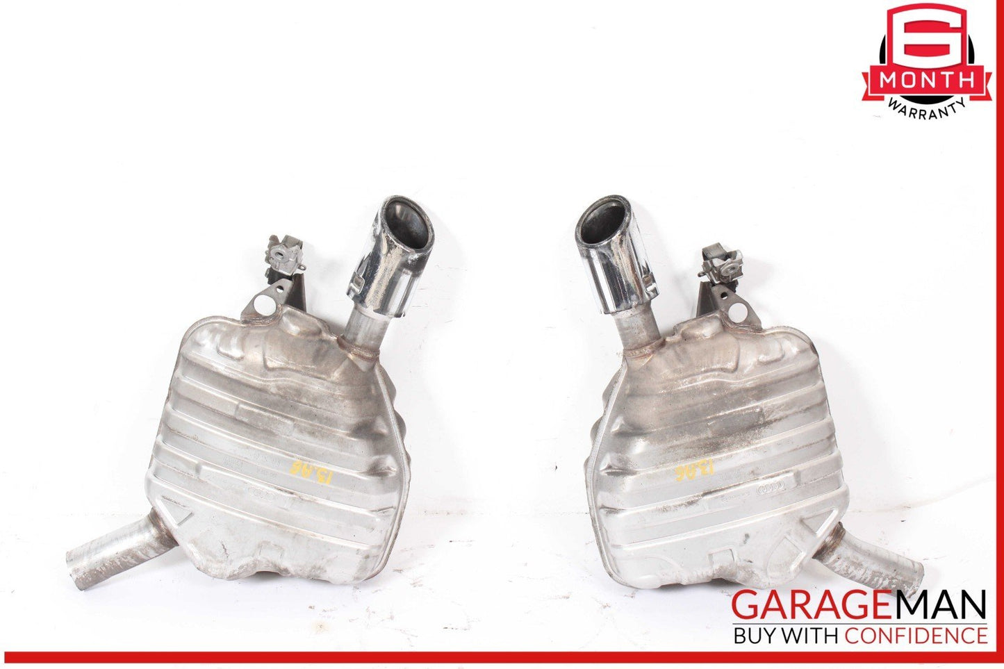 12-17 Audi A6 A7 Rear Left & Right Side Exhaust Muffler Tips Set of 2 Pc OEM