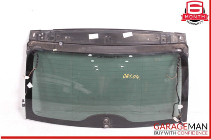 03-10 Porsche Cayenne 957 Rear Tailgate Lift Gate Window Glass Panel Assembly