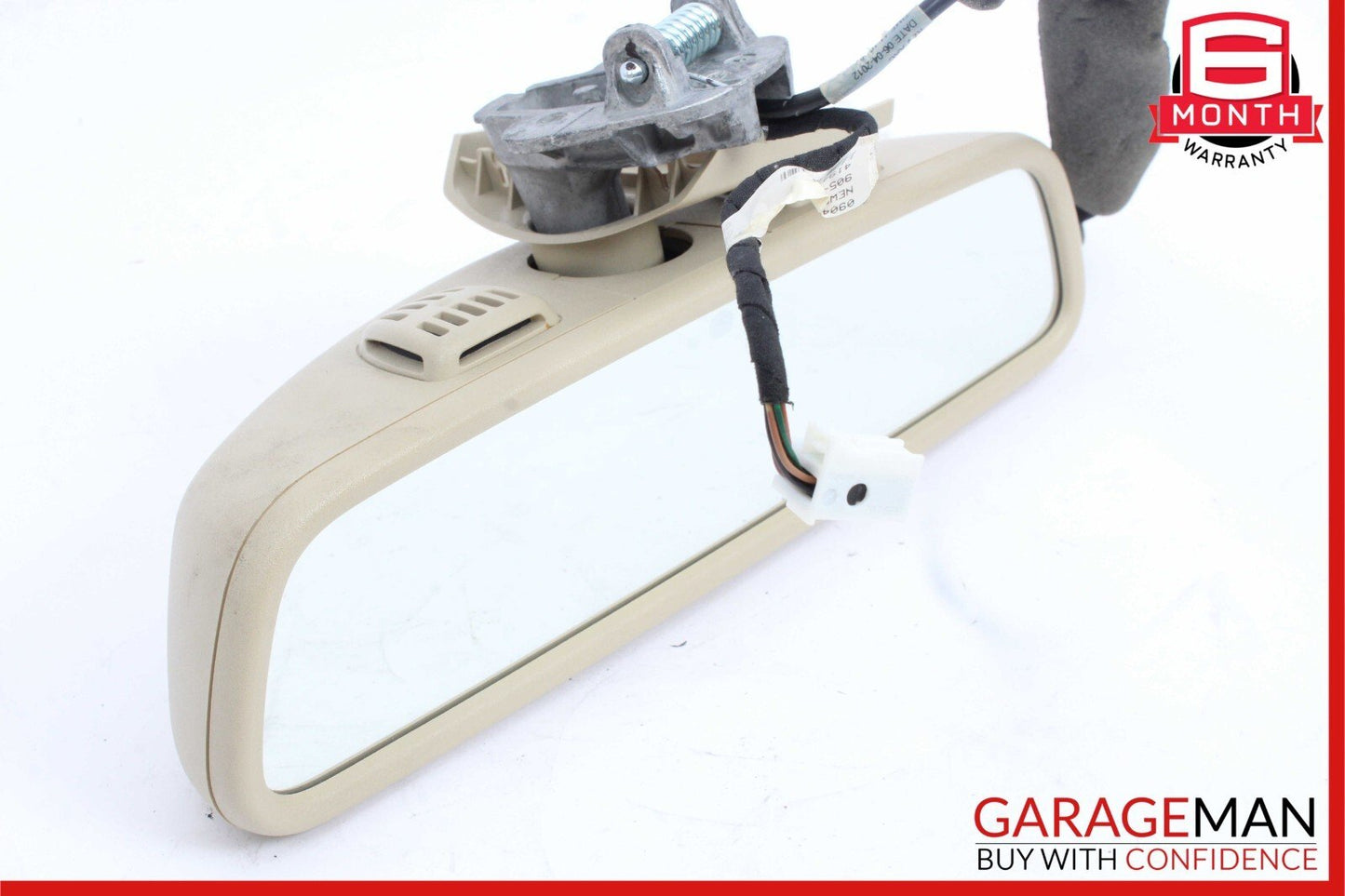 08-14 Mercedes W204 C300 C350 Front Top Upper Rear View Mirror Assembly Beige