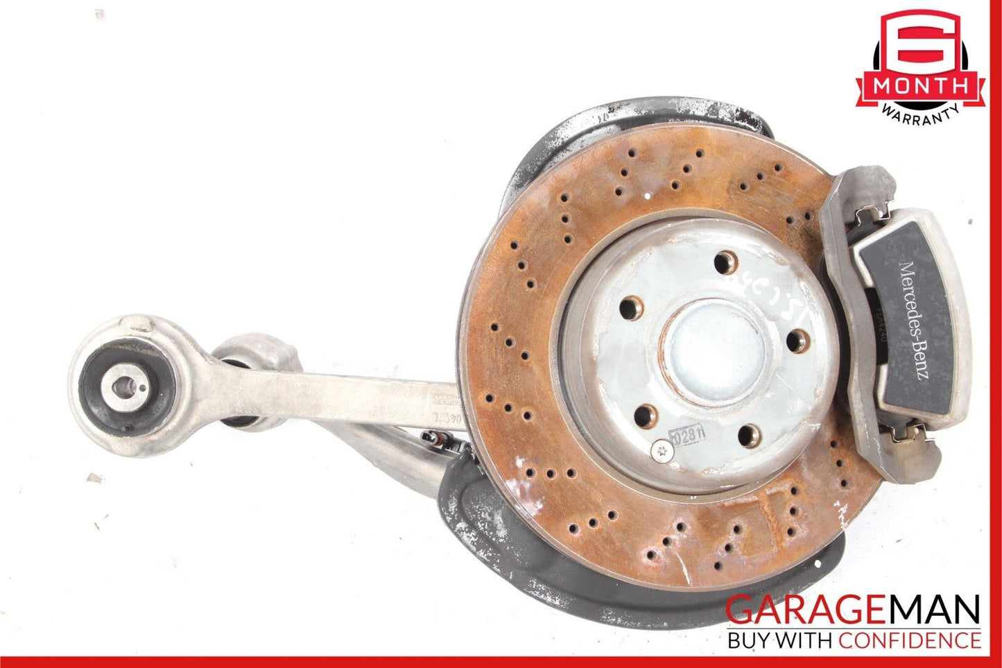 08-14 Mercedes W204 C250 Front Left Spindle Knuckle Hub Brake Rotor Disc Assy