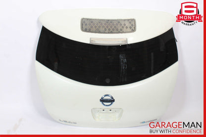 11-12 Nissan Leaf Rear Door Deck Liftgate Tailgate Trunk Lid White OEM