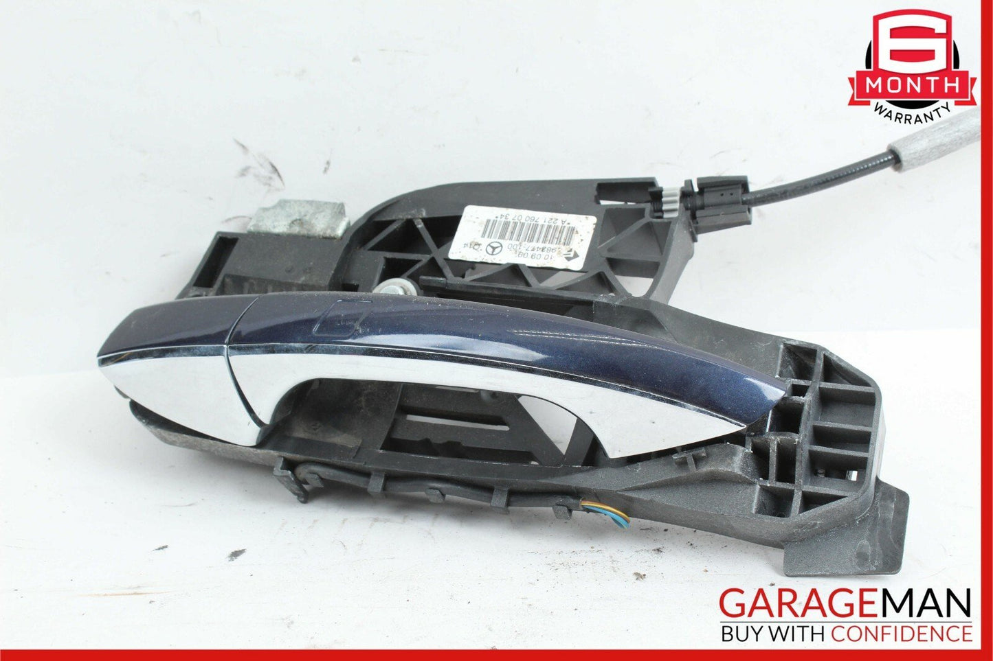 07-13 Mercedes W221 S400 Rear Left Side Exterior Door Handle Keyless Go Black