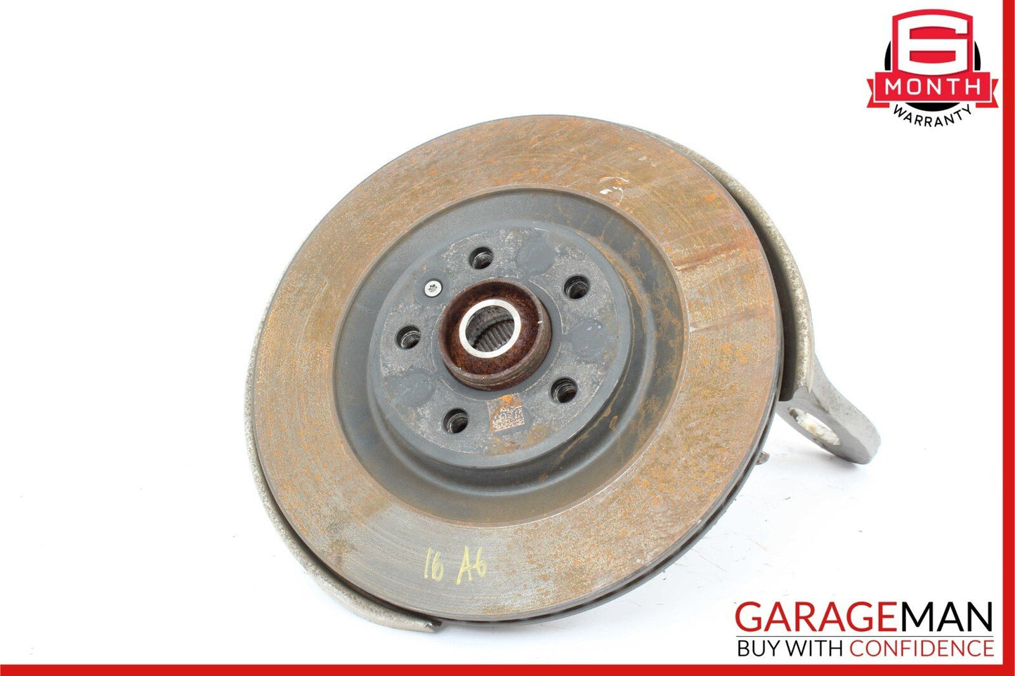 09-18 Audi Q5 A6 A7 Rear Left Side Wheel Spindle Knuckle Hub Bearing Disc Rotor