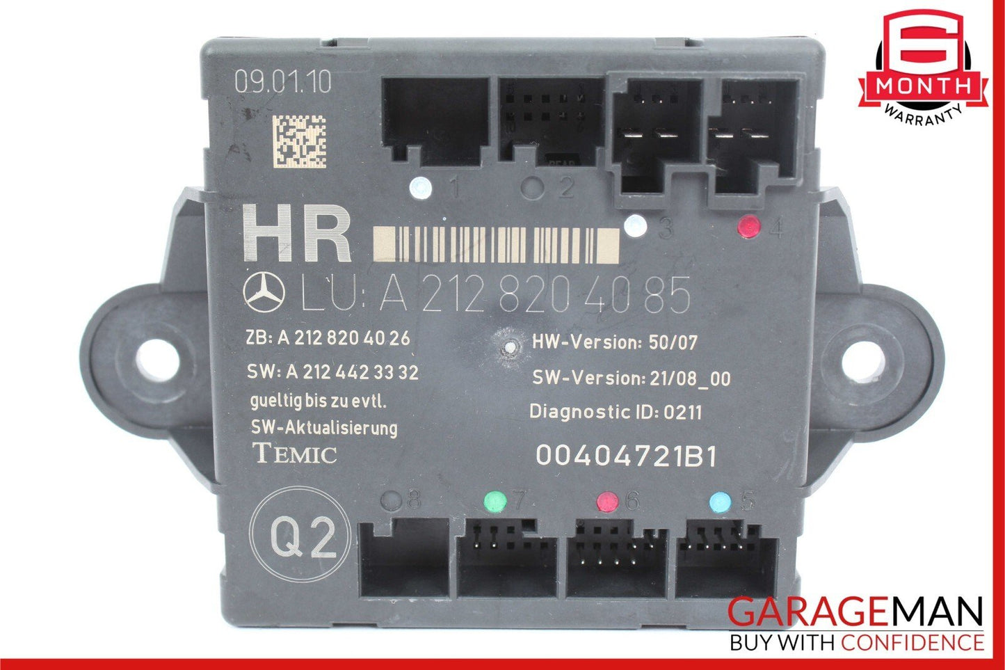08-14 Mercedes W212 E550 C350 Rear Right Side Door Control Module OEM