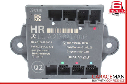 08-14 Mercedes W212 E550 C350 Rear Right Side Door Control Module OEM
