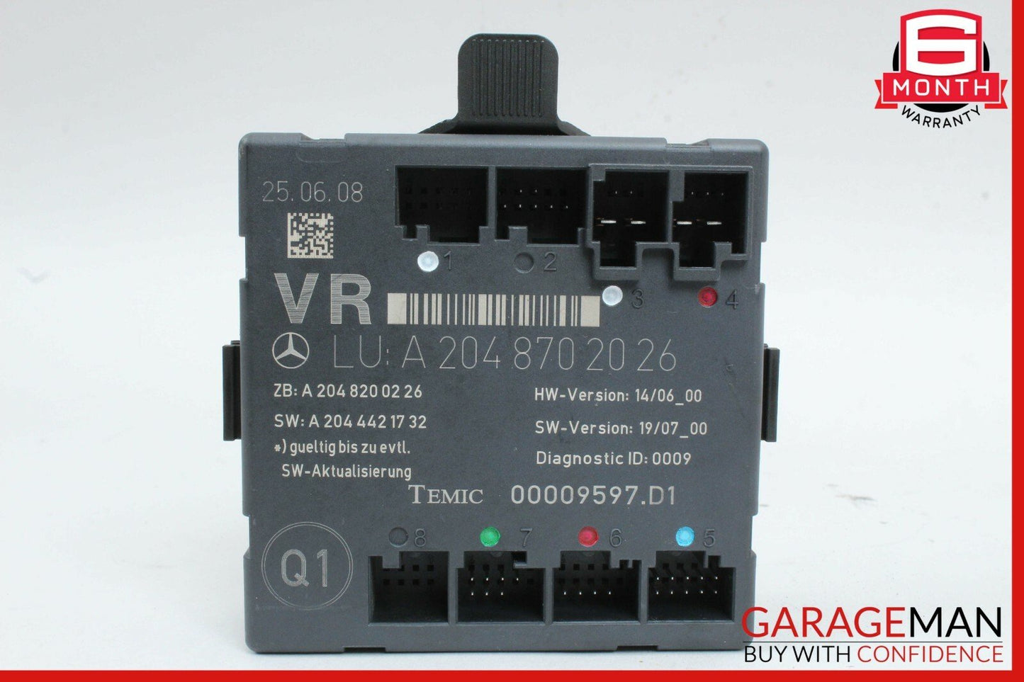 08-14 Mercedes W204 C300 C350 Front Right Side Door Control Module 2048702026