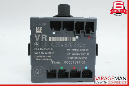 08-14 Mercedes W204 C300 C350 Front Right Side Door Control Module 2048702026