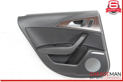 12-18 Audi A6 Rear Left Driver Side Interior Door Trim Panel Cover Assembly OEM