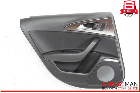 12-18 Audi A6 Rear Left Driver Side Interior Door Trim Panel Cover Assembly OEM