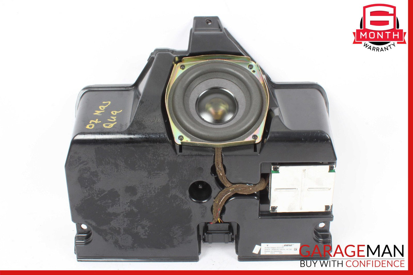 03-19 Maserati Quattroporte Front Bose Subwoofer Sub Woofer Sound Speaker OEM
