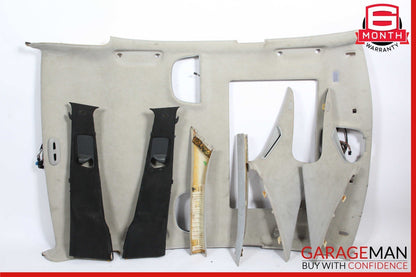 00-06 Mercedes W215 CL500 S600 Interior Headliner C B Pillar Trim Cover Set Grey
