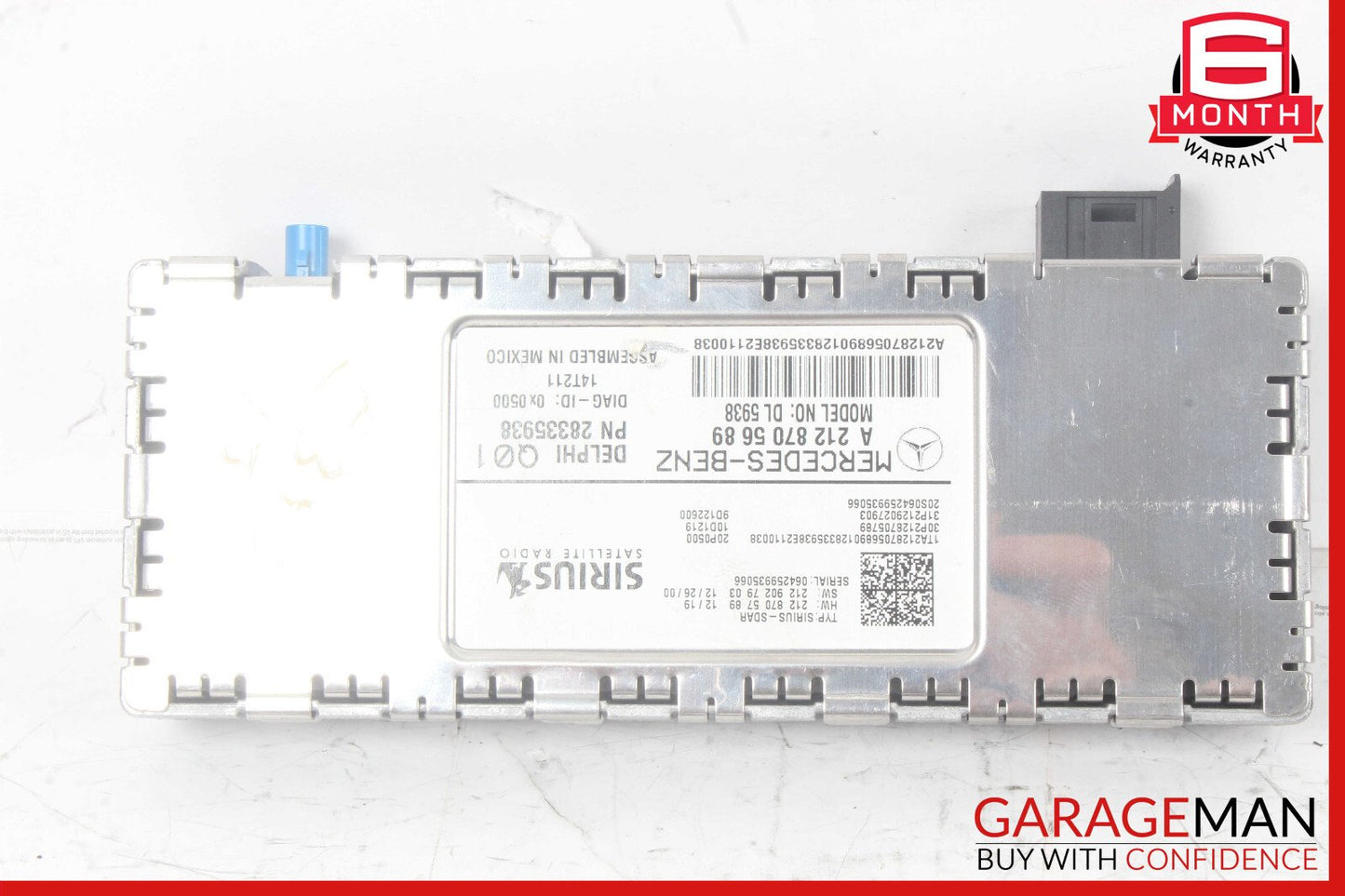 10-17 Mercedes C300 E350 SLK250 Sirius Satellite Radio Receiver Module OEM