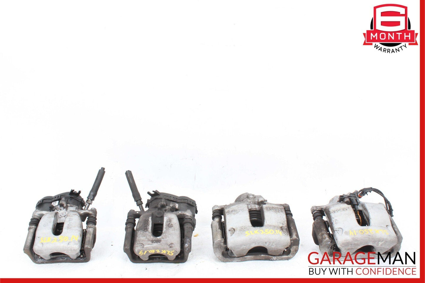 12-20 Mercedes R172 SLK250 Complete Front & Rear Brake Caliper Calipers Set OEM