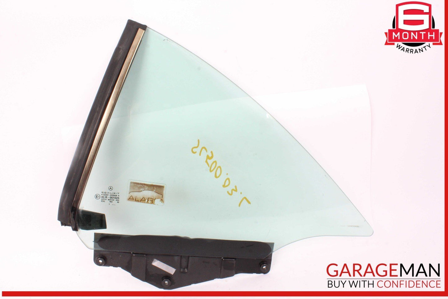 03-12 Mercedes R230 SL500 SL55 AMG Rear Left Side Quarter Window Glass OEM