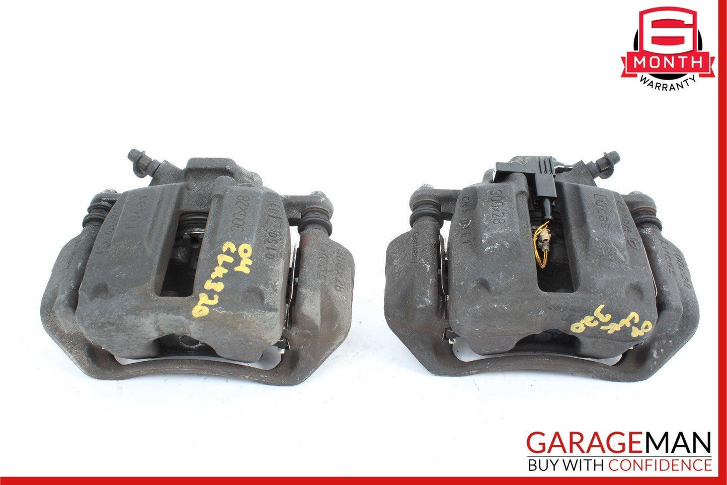 03-06 Mercedes W209 CLK350 Lucas Front Brake Caliper Calipers Set of 2 OEM