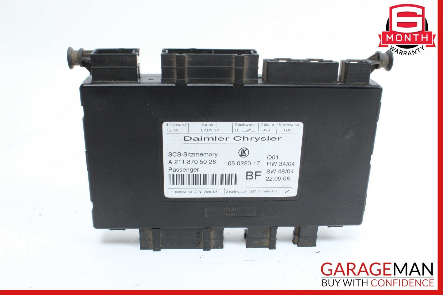 03-12 Mercedes E350 SLK280 CLS500 E320 Front Right Side Seat Control Module Unit