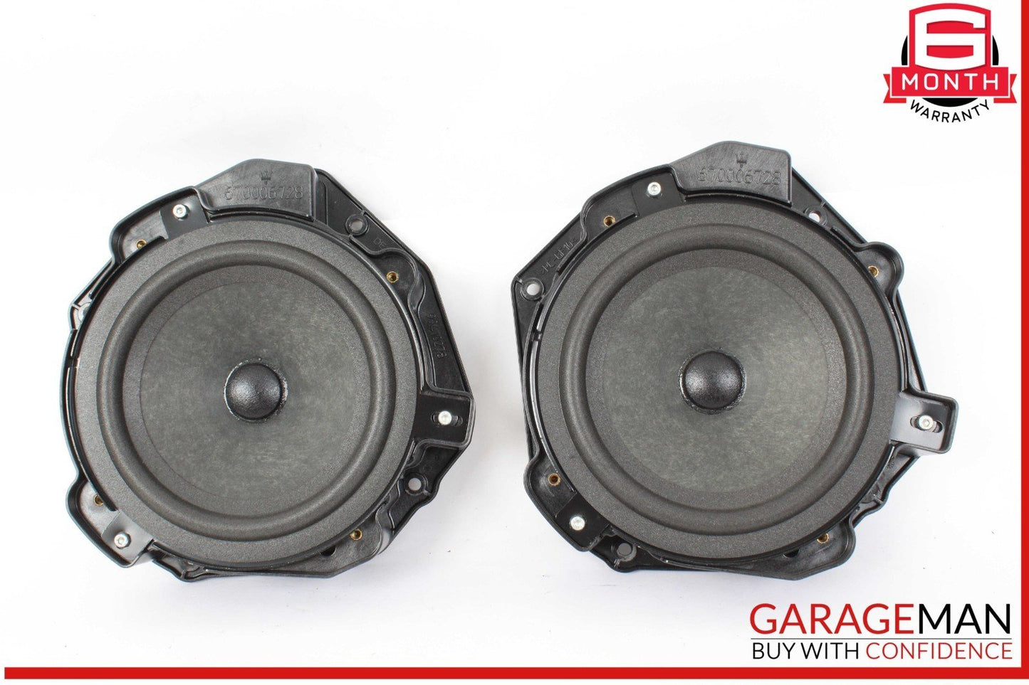 14-17 Maserati Quattroporte S Front or Rear Side Door Audio Sound Speaker Set