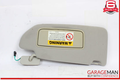 05-09 Volvo S60 Front Right Passenger Side Sun Visor Gray OEM