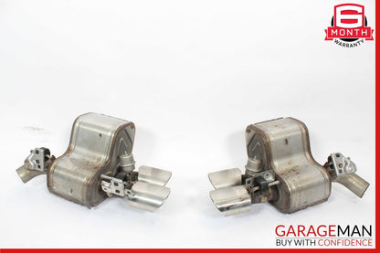 14-17 Maserati Ghibli Rear Left & Right Side Exhaust Muffler Tip Pipe Set of 2