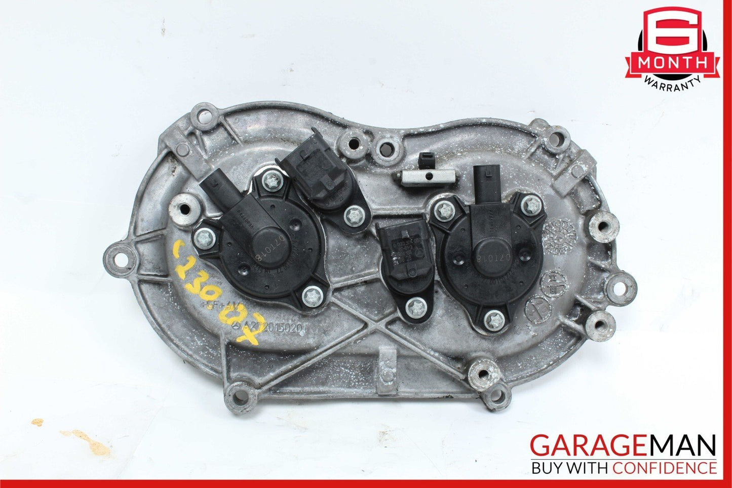 06-10 Mercedes C230 CLK350 E350 Front Left Engine Timing Chain Plate Valve Cover