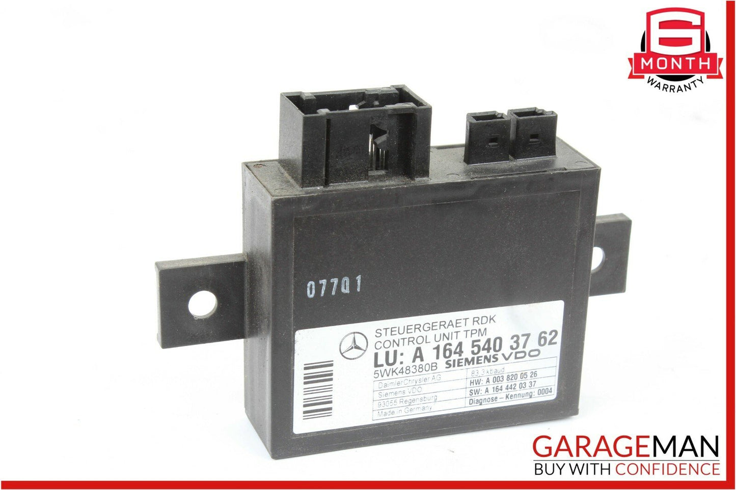 06-09 Mercedes R320 GL450 ML350 Tire Pressure Control Module 1645403762 OEM
