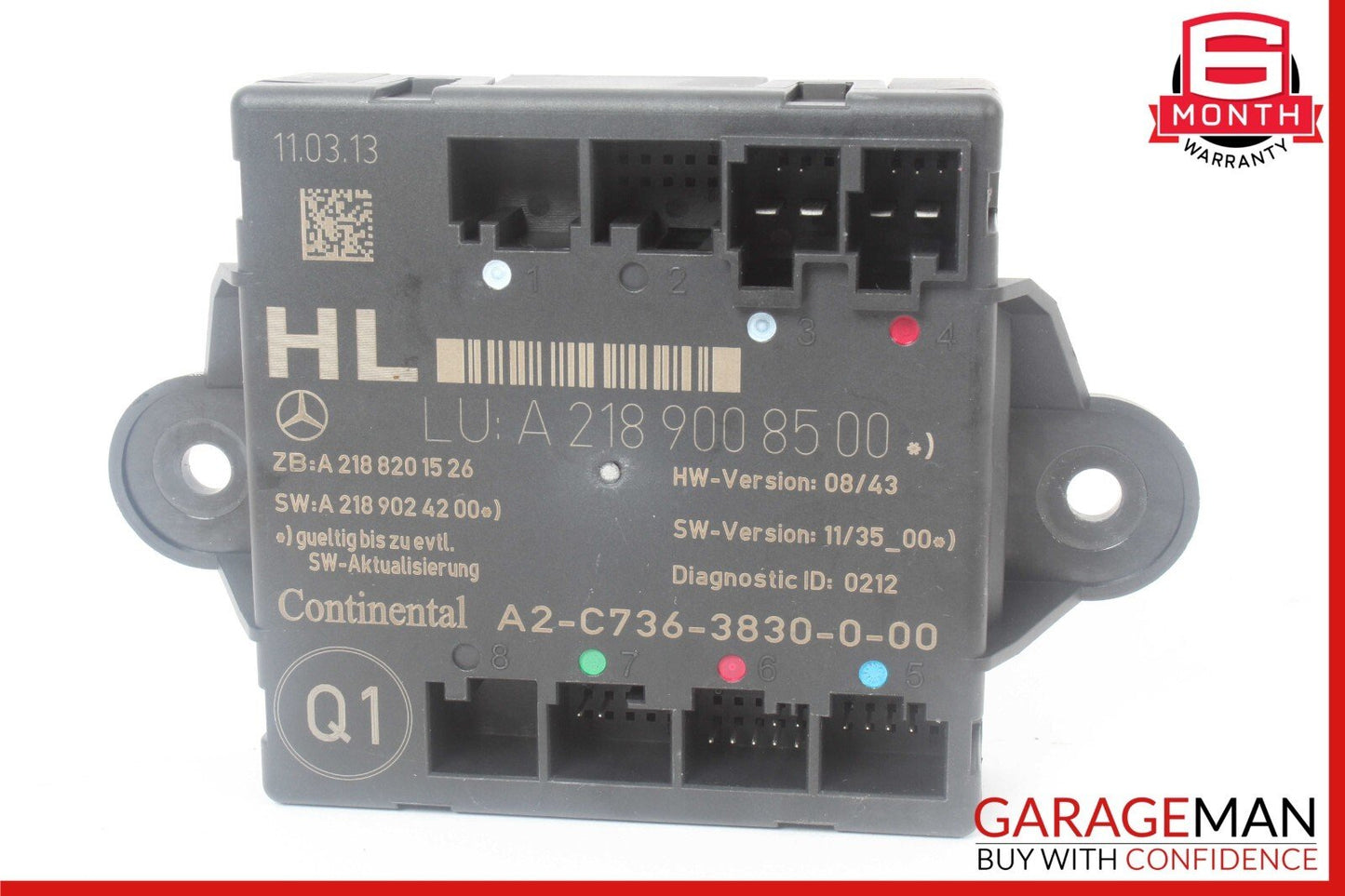 08-18 Mercedes W212 E350 CLS500 C250 Rear Left Side Door Control Module Unit OEM