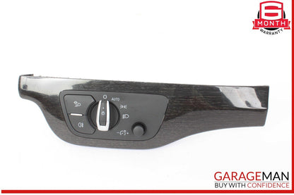 17-19 Audi Q7 Front Dash Trim w/ Head Light Lamp Control Switch 4M0941531AG OEM