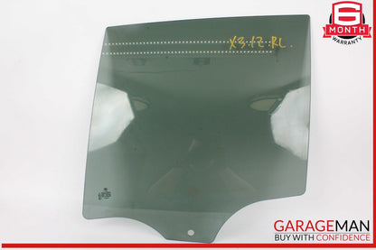 11-17 BMW X3 Rear Left Driver Side Door Window Glass OEM
