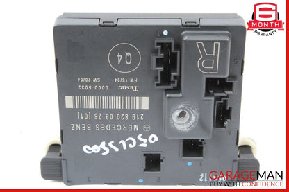 06-11 Mercedes W219 CLS500 CLS55 AMG Rear Right Door Control Module 2198200326
