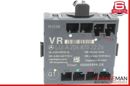 08-14 Mercedes W204 C350 Front Right Passenger Side Door Control Module Unit OEM