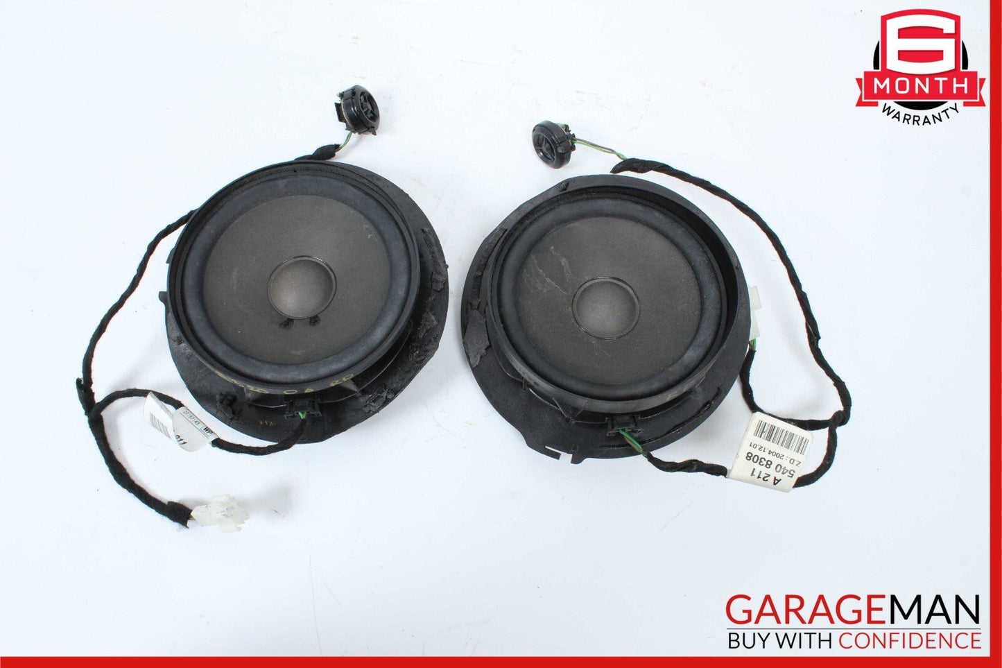03-06 Mercedes W211 E320 Front & Rear Right Side Door Speaker Speakers Set OEM