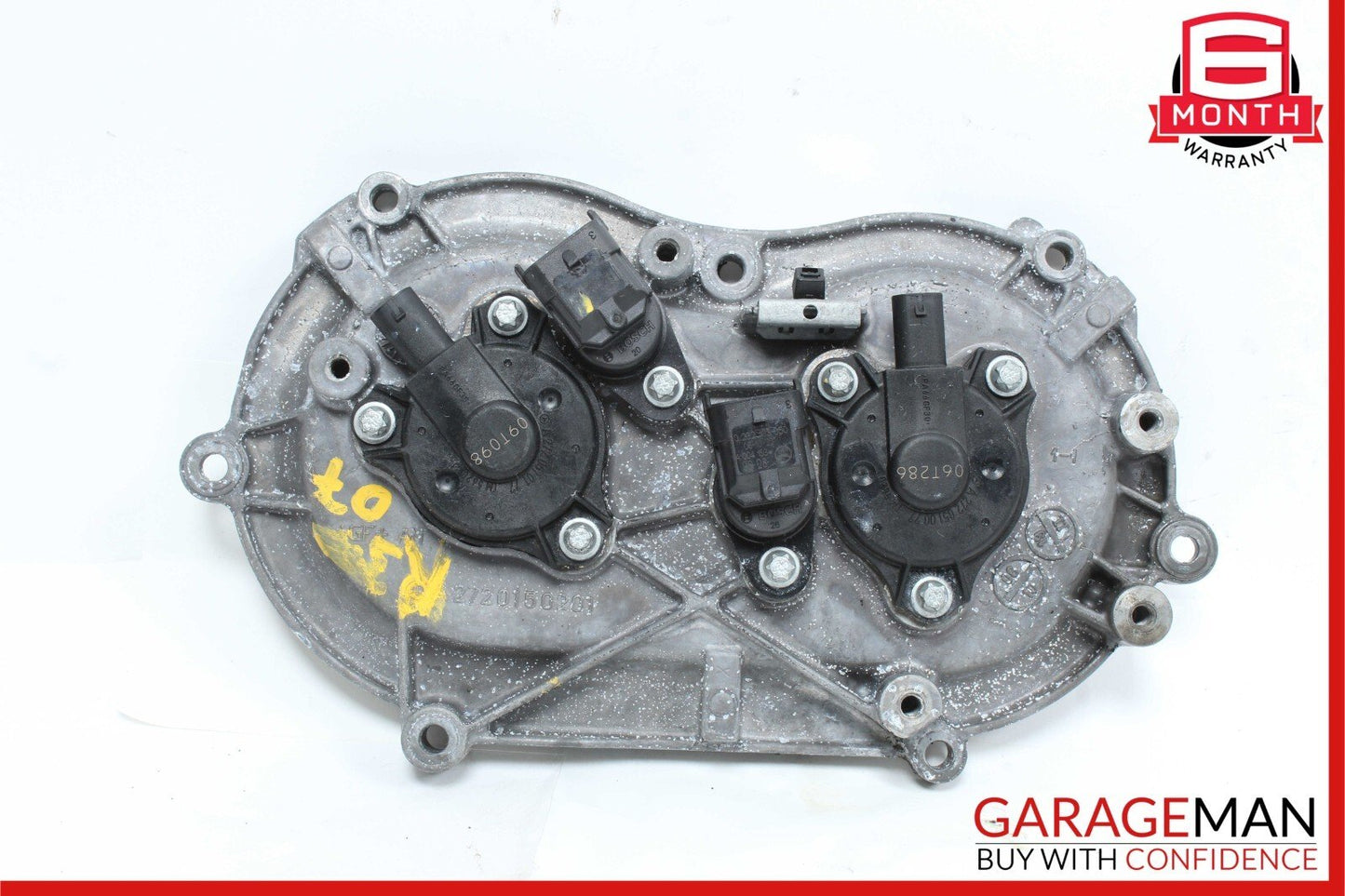 06-10 Mercedes R350 CLK350 E350 Front Left Engine Timing Chain Plate Valve Cover