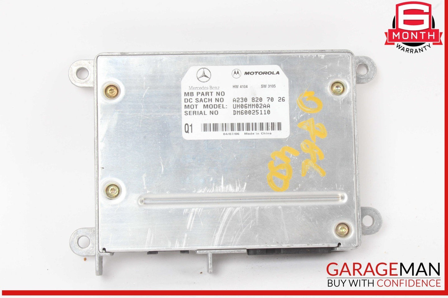06-12 Mercedes X164 GL450 4MATIC Communication Control Module 2308207026 OEM