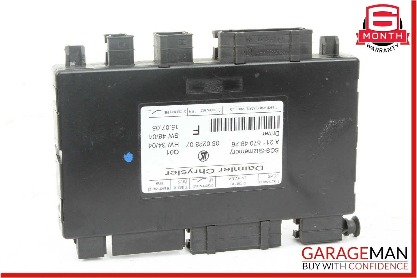 03-11 Mercedes W219 CLS500 GL450 E550 E350 Front Left Seat Control Module OEM