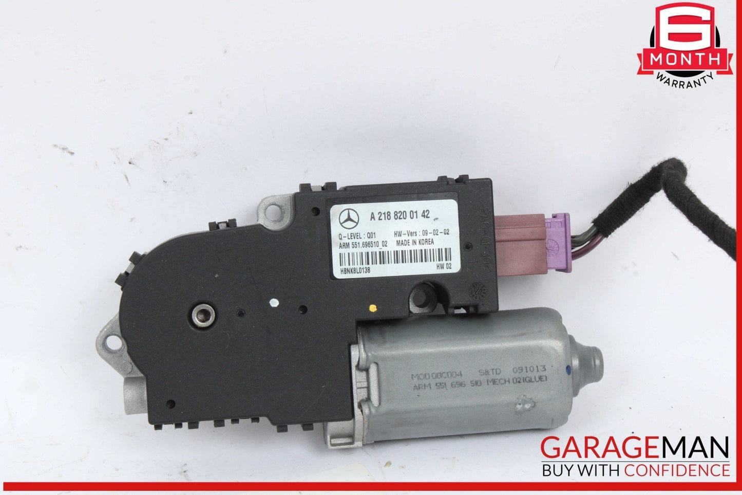 12-18 Mercedes W212 E350 CLS550 Sunroof Sun Roof Motor 2188200142 OEM