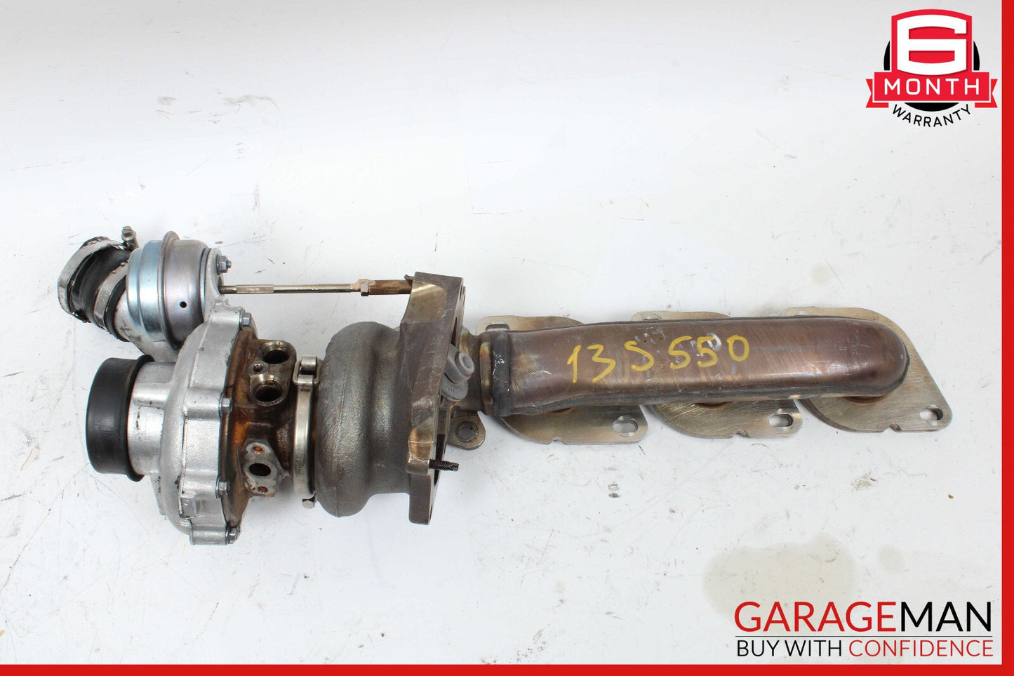 11-14 Mercedes W221 S550 Left Turbocharger Turbo Charger Manifold OEM