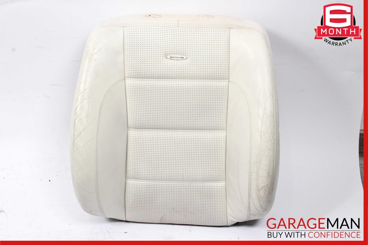 08-13 Mercedes W221 S63 AMG Front Right / Left Side Top Upper Seat Cushion White