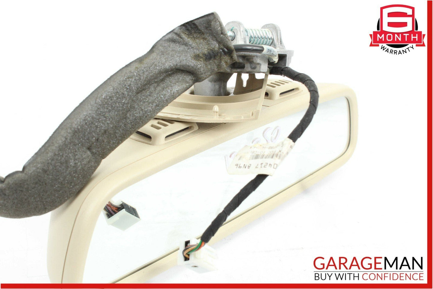 08-14 Mercedes W204 C250 C300 Top Upper Rear View Mirror Assembly Beige