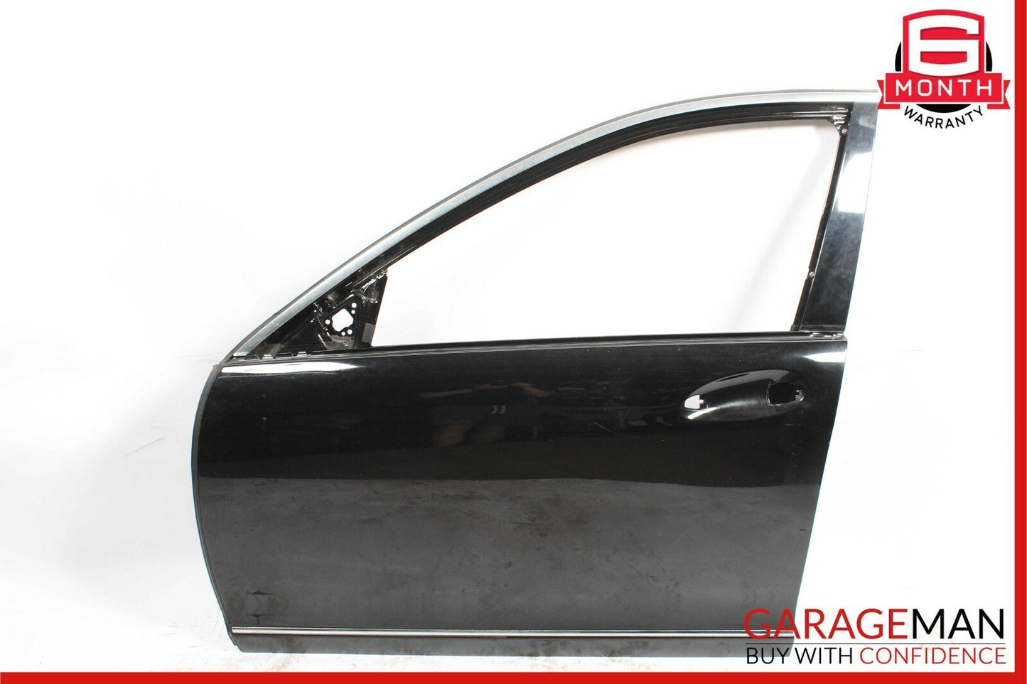 07-13 Mercedes W221 S550 Front Left Driver Side Exterior Door Shell Panel Black