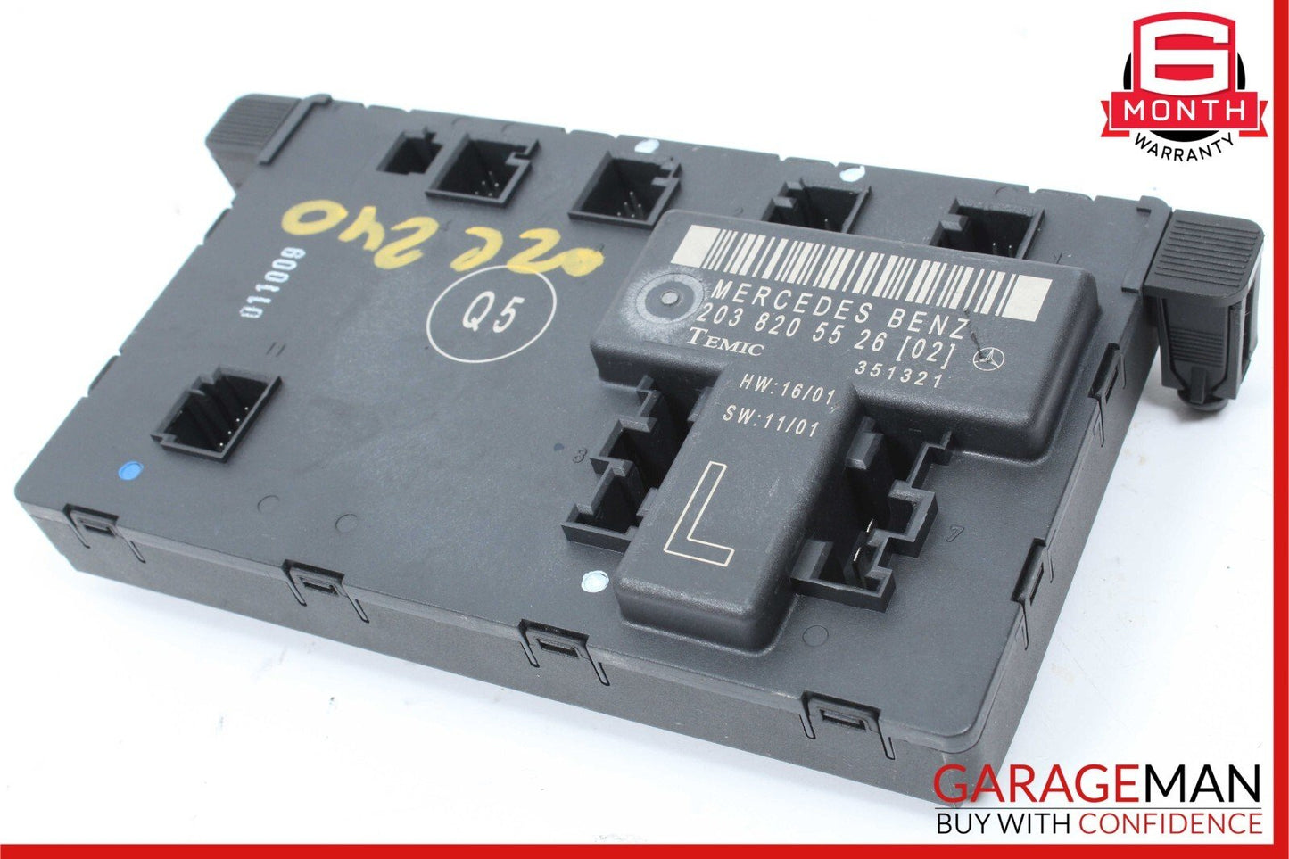 01-07 Mercedes W203 C32 AMG C240 C280 Front Left Side Door Control Module Unit